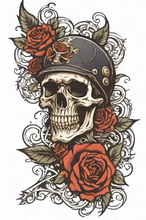 Skull And Street Glide