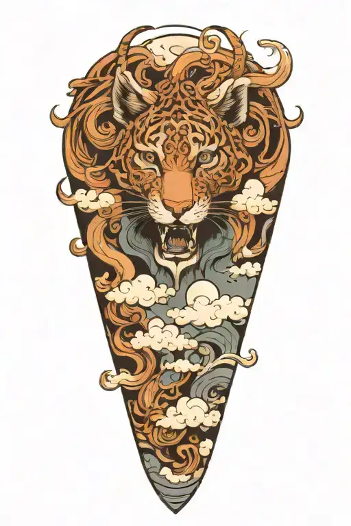 Animal Forming From Clouds Surrounding