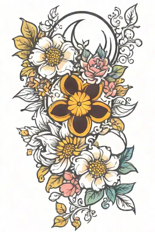 Marshmallow Flowers Sun And Moon