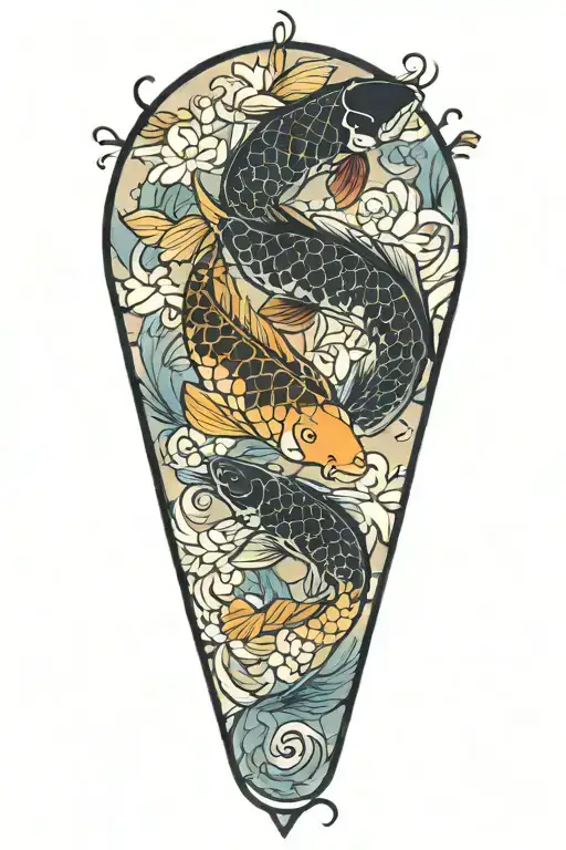 Koi Fish Transforming