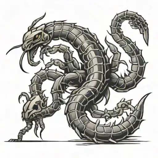 Man On The Tail Of A Big Scorpion