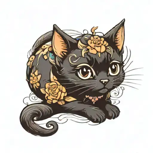 Curious Black Kitten