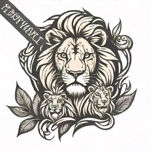 Lion Family Symbol