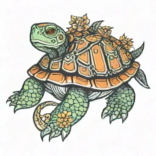 Turtle Yogi Universe Mystical