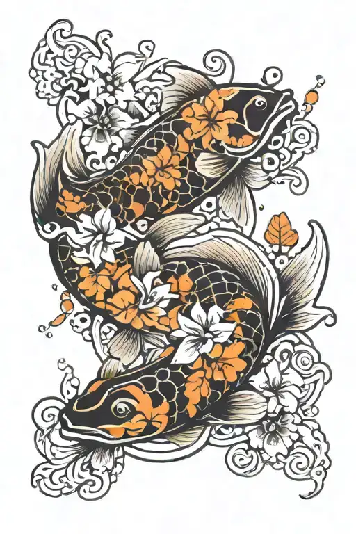 9 Plumaria 2 Koi Fish