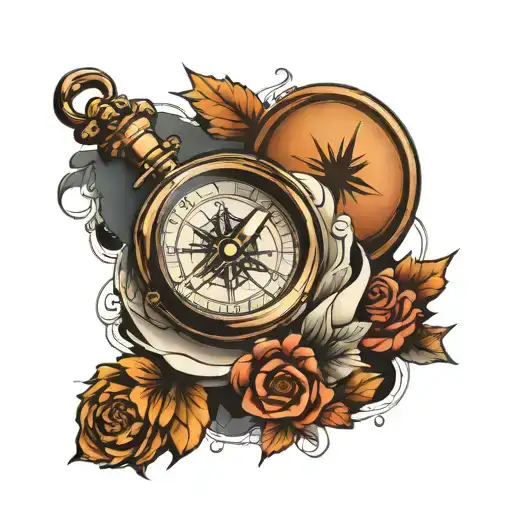 Compass Traveling Man