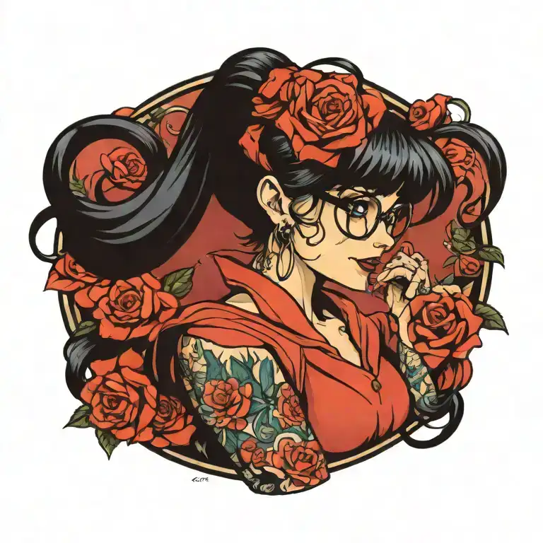 Nerdy E-girl Pinup Girl