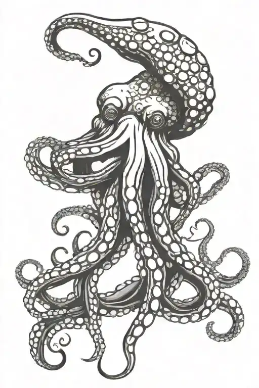 Octopus Wrapping Its Tentacles