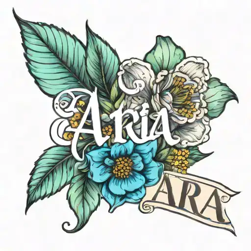 The Name Aria With December Birth Flower