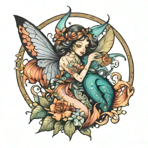 Fairy And Mermaid