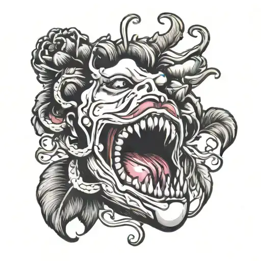 Female Lips Biting Anatomical Heart