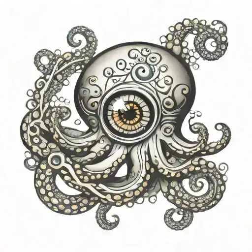Octopus And Magical Eye Inside