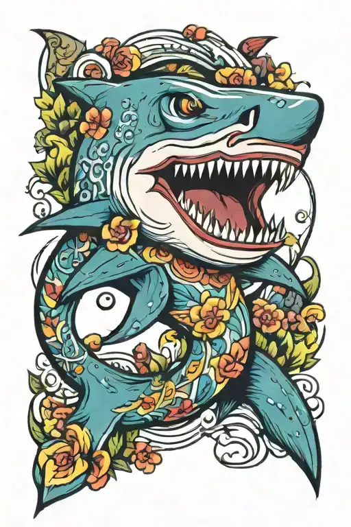 Shark Colourful