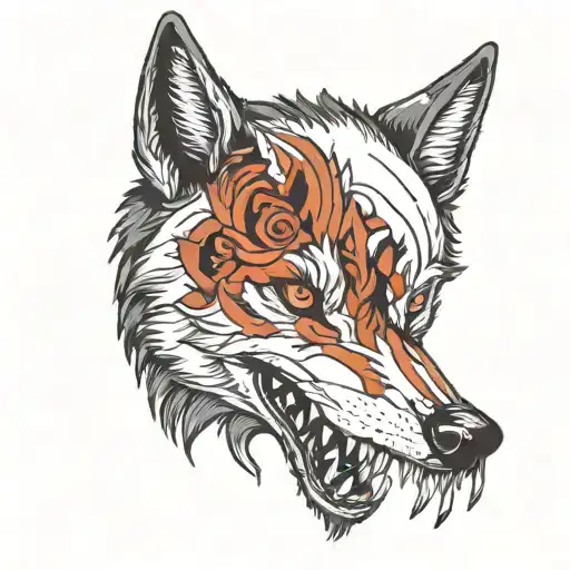 The Wolf Holds A Bitten Hand In Its Teeth