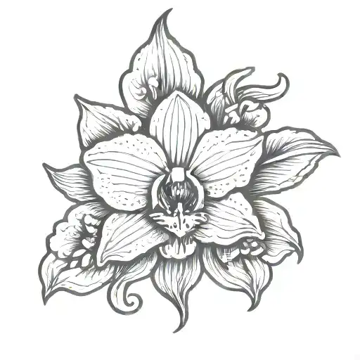 Orchid Wrapping A Bongo