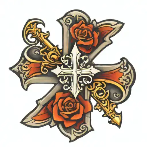 Faith Over Fear With Nail Cross