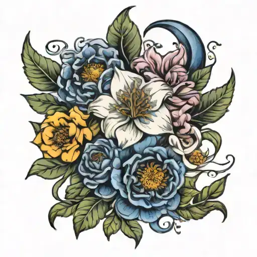 Birth Flower Intertwined