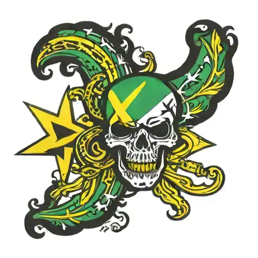 Jamaican Flag Vybz Card