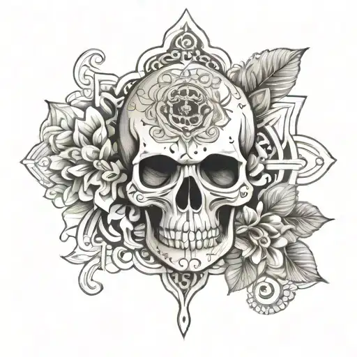 Classy Sygar Skull And Mandala