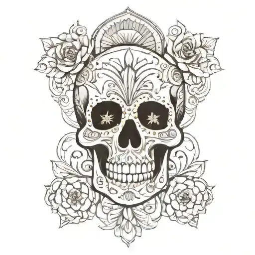 Classy Sygar Skull And Mandala
