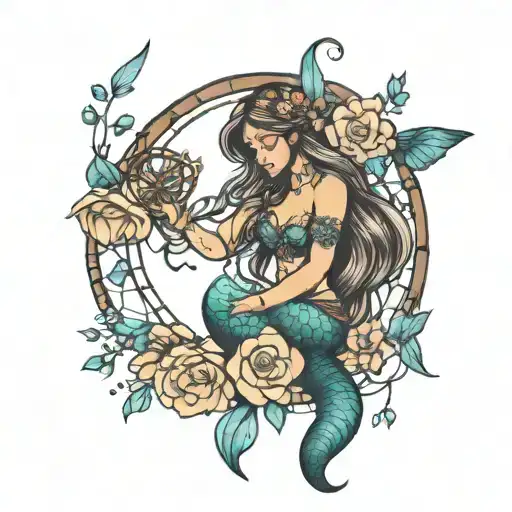 Dream Catcher Mermaid Flowers