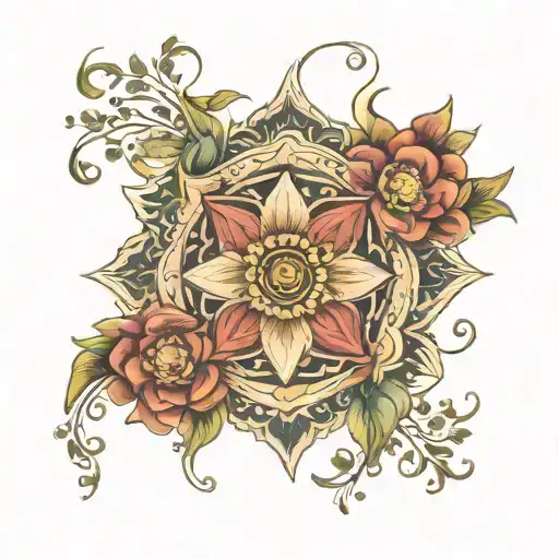Floral Mandala Medallion