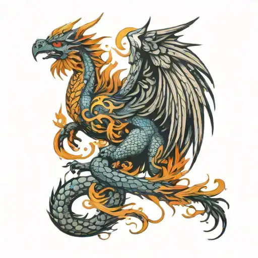 Dragon Phoenix Griffin Full Back
