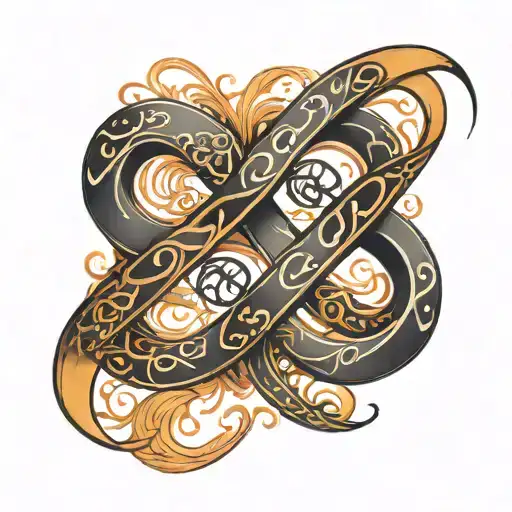 Infinity Symbol With Numbers 4 And 6