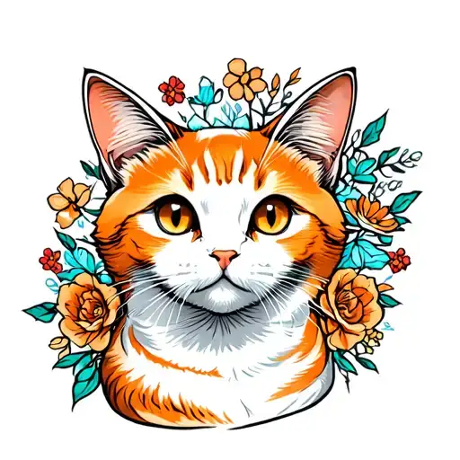 White And Orange Cat