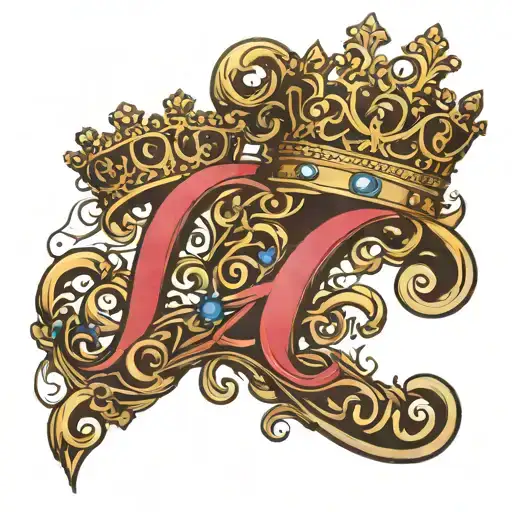 King And Queen Infinity Symbol Incorporated D And R Initials