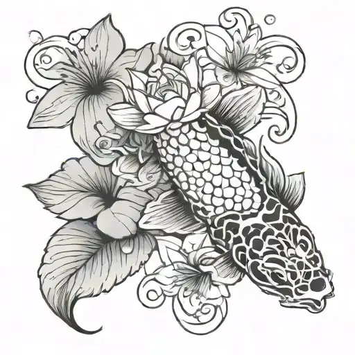 Koi Water Lily Flower