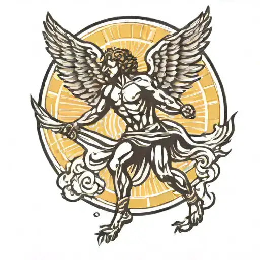 Icarus Flying Towards The Sun