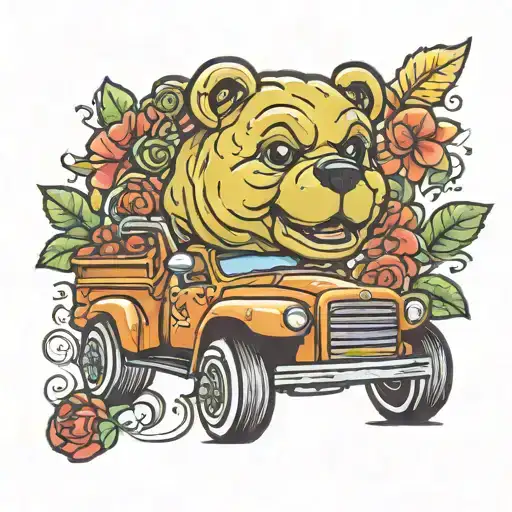 Truck Driving Gummy Bear Head