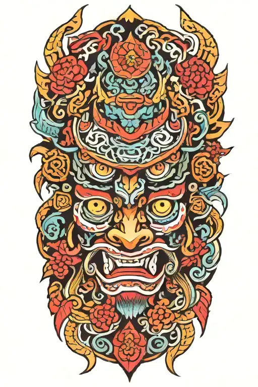 Colorful Japanese Tribal