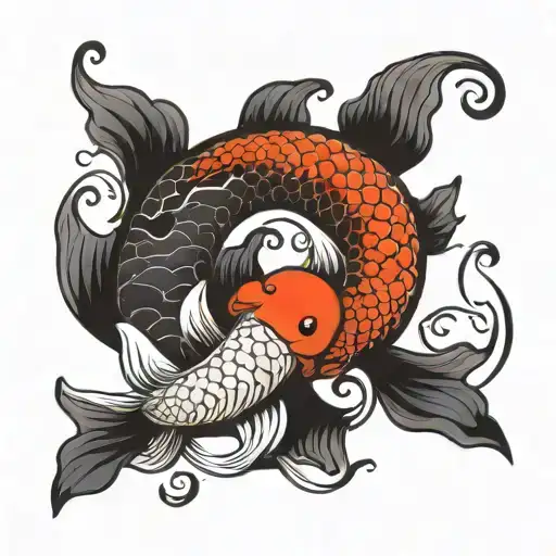 Koi Fish Yin Yang