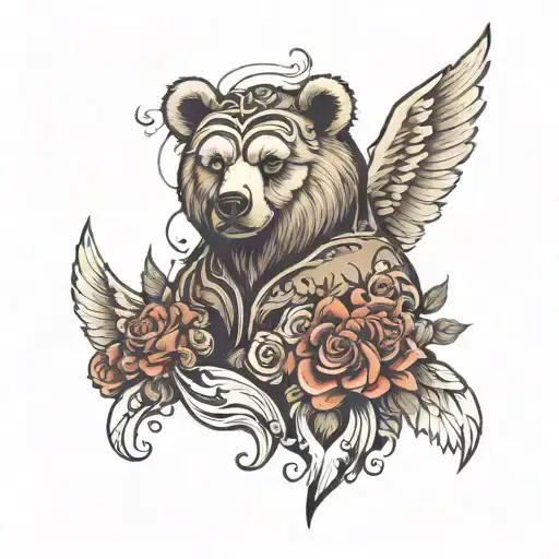 Bear With Wings And Horns