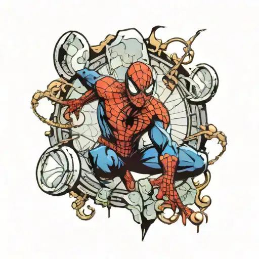 Spiderman Comic Book Open