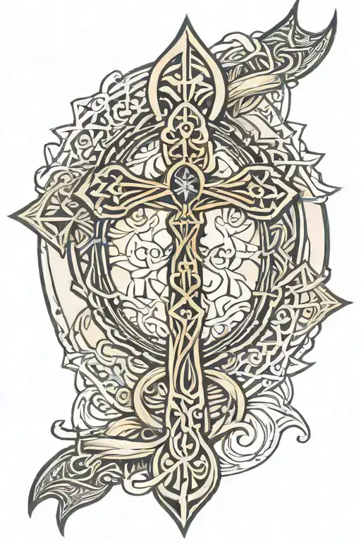 Ankh Symbol Intertwined