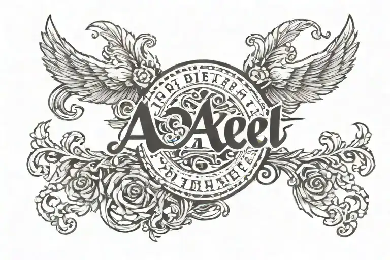 The Name Axel Written In Typewriter Font With Birthday 22-10-2021