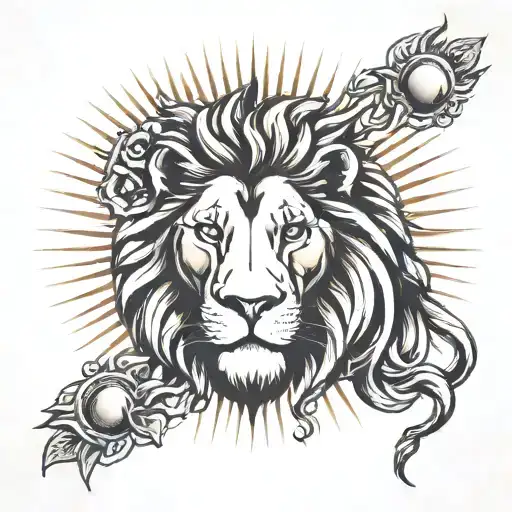 Lion And Sun