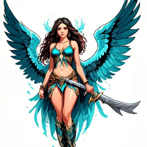 Female Warrior Angel