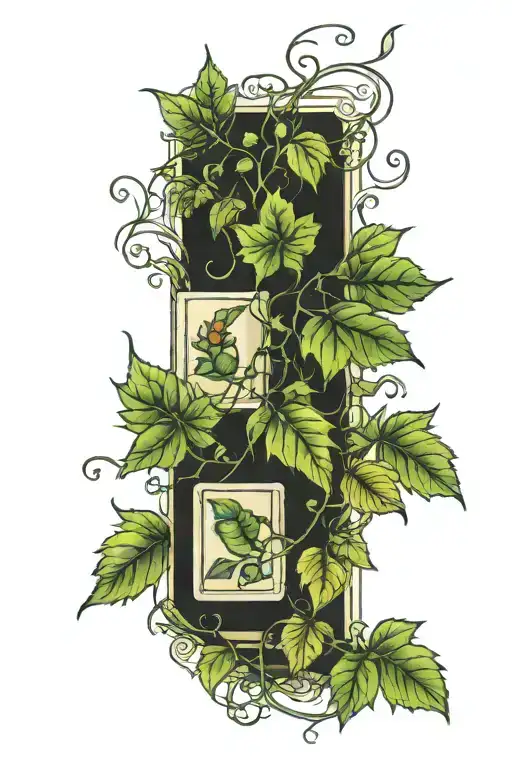 Vine With Polaroids For Leaves