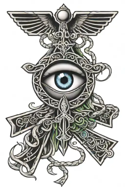 Ankh Symbol With Eye