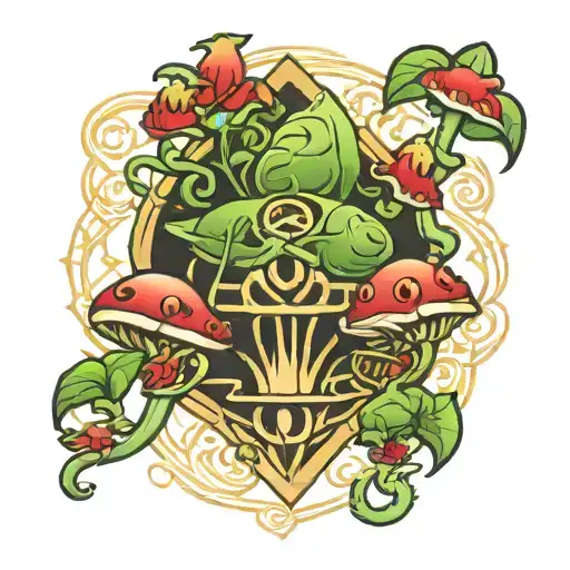 Triquetra Piranha Plant Intertwined