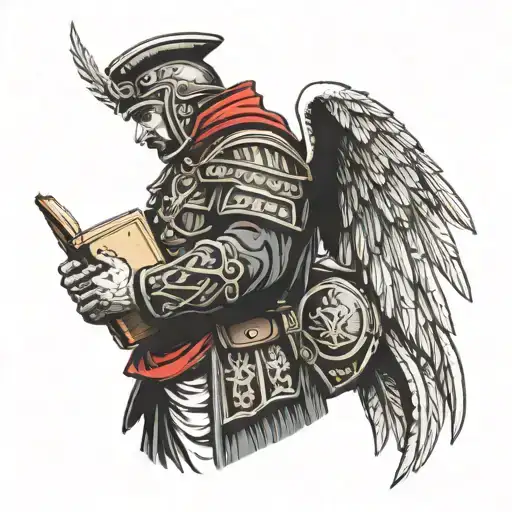 Polish Wing Hussar Holding A Bible