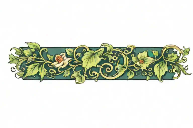 Vine Wrapping With Numbers