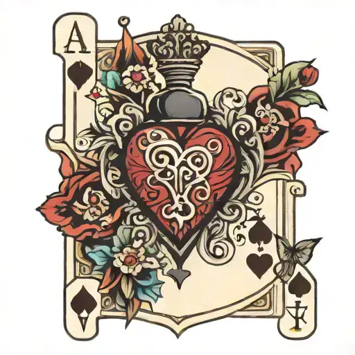 Ace Of Hearts Mixed With Libra And Capricorn