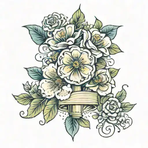 Flowers And Bible Verse