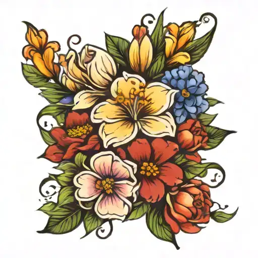 Birth Flower Bouquet