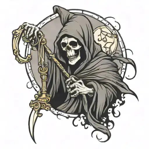 Sad And Lonely Grim Reaper